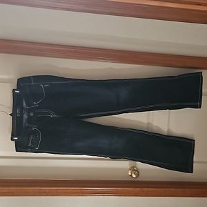 Dark blue, silver brand, like new,boot cut,size 14 length 35,Frances 18"